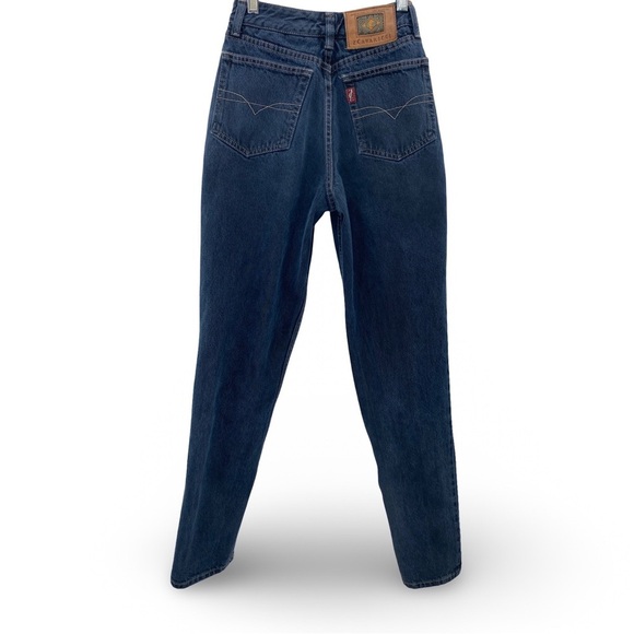 Z Cavaricci Women’s Vintage Feminine Regular Fit Dark Blue Denim Jeans Size 27 - Picture 2 of 8